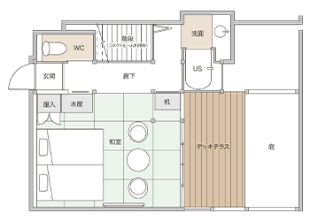 間取り図:101-庭-